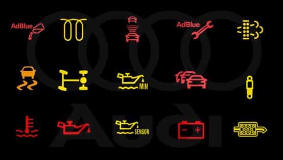 Fehlermeldung Audi A3 Symbole